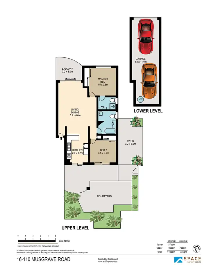Floorplan of Homely apartment listing, 16/110 Musgrave Road, Red Hill QLD 4059