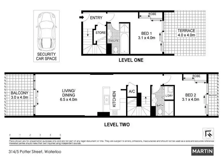 Floorplan of Homely apartment listing, 314/5 Potter Street, Waterloo NSW 2017
