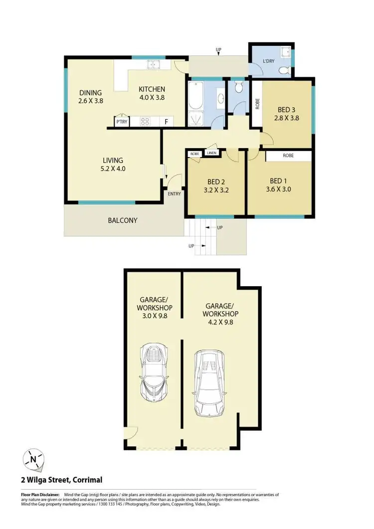 Floorplan of Homely house listing, 2 Wilga Street, Corrimal NSW 2518