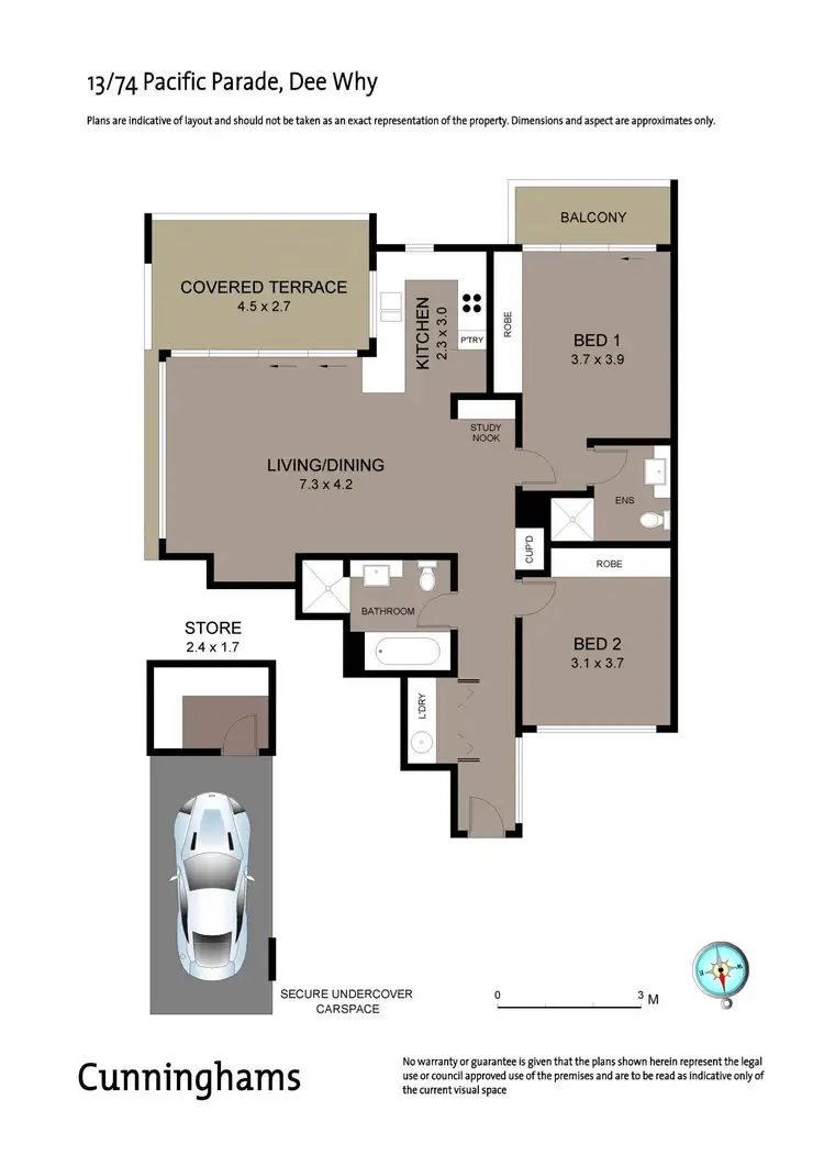 Floorplan of Homely apartment listing, 13/74 Pacific Parade, Dee Why NSW 2099