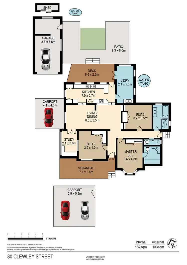 Floorplan of Homely house listing, 80 Clewley Street, Corinda QLD 4075