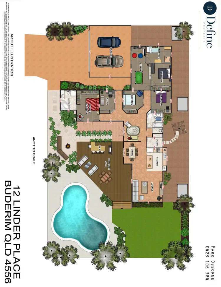 Floorplan of Homely house listing, 12 Linder Place, Buderim QLD 4556