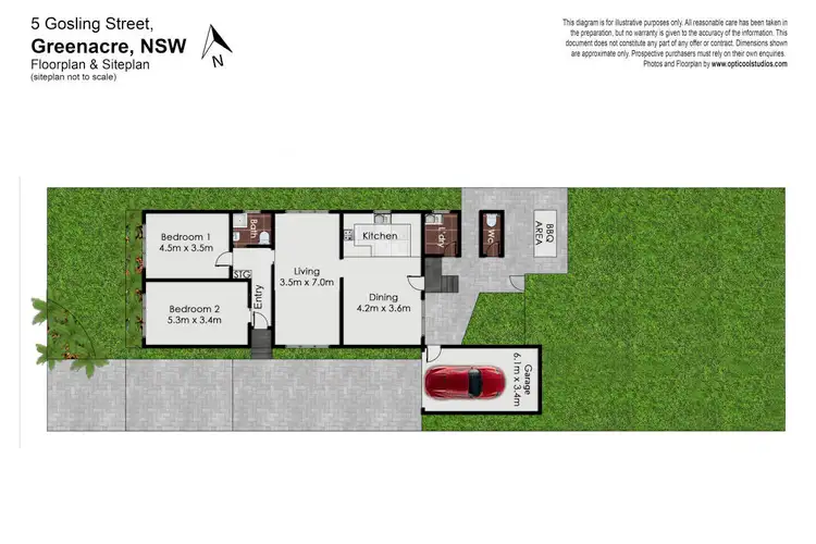 Floorplan of Homely house listing, 5 Gosling Street, Greenacre NSW 2190