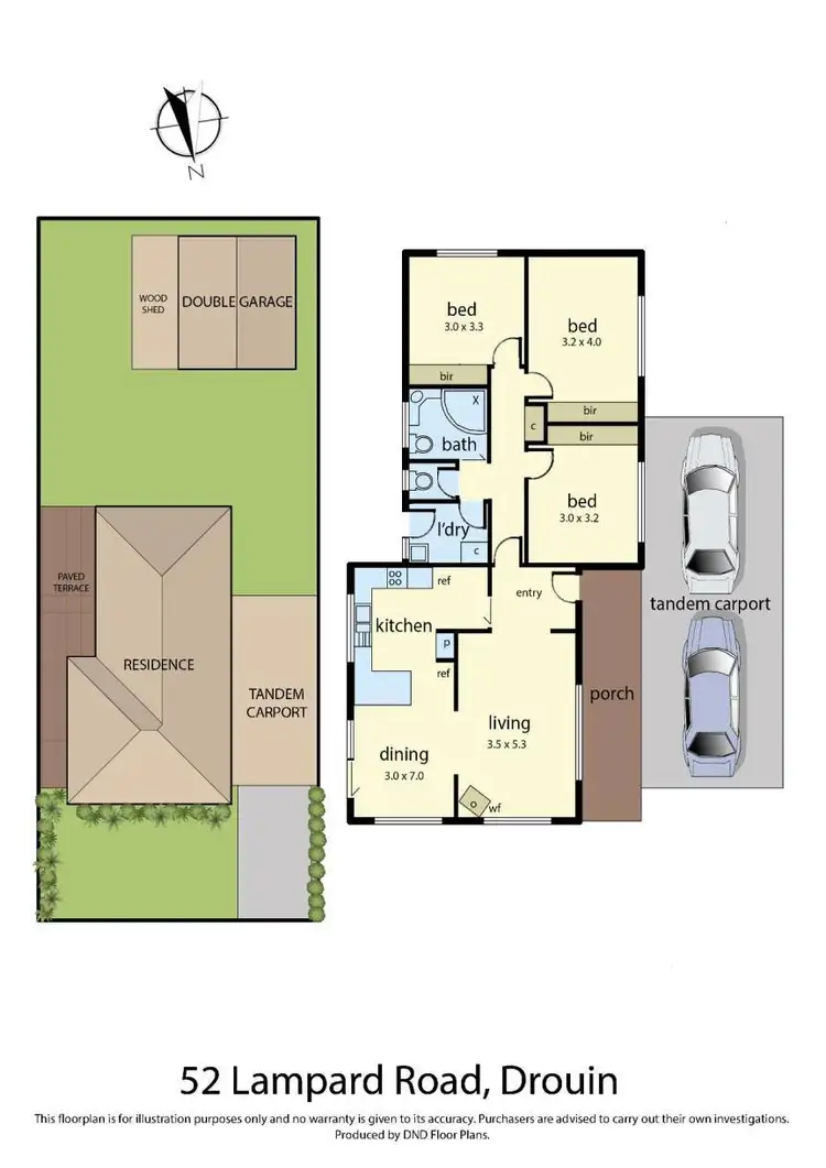 Floorplan of Homely house listing, 52 Lampard Road, Drouin VIC 3818