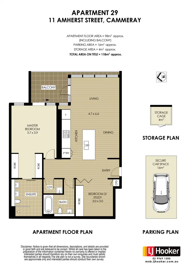 Floorplan of Homely apartment listing, 29/11 Amherst Street, Cammeray NSW 2062