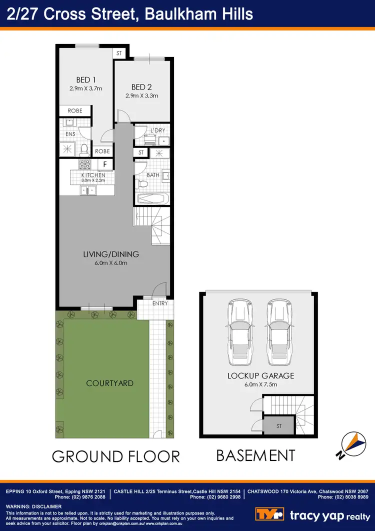Floorplan of Homely villa listing, 2/27 Cross Street, Baulkham Hills NSW 2153
