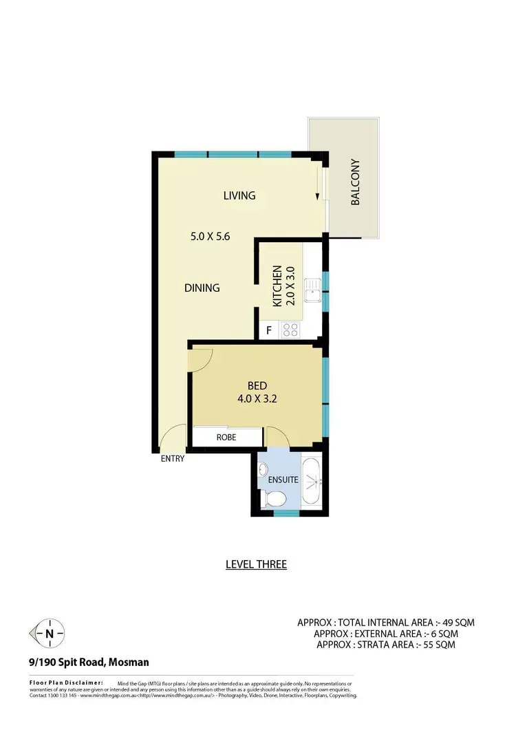Floorplan of Homely apartment listing, 9/190 Spit Road, Mosman NSW 2088
