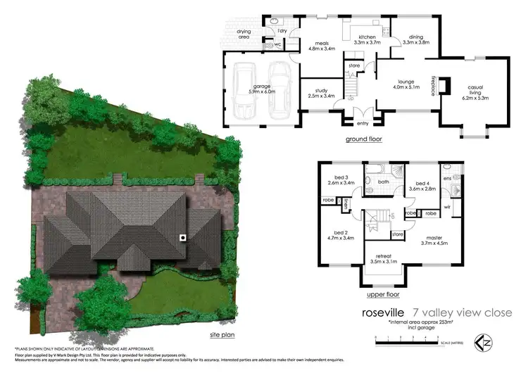 Floorplan of Homely house listing, 7 Valley View Close, Roseville NSW 2069