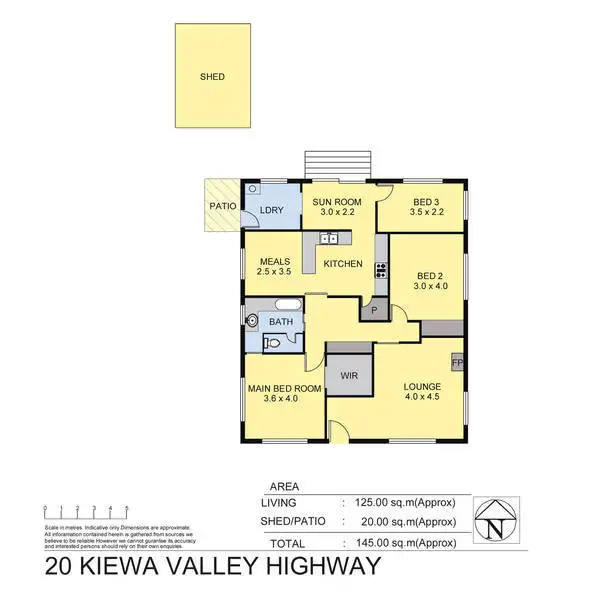 Floorplan of Homely house listing, 20 Kiewa Valley Highway, Kiewa VIC 3691