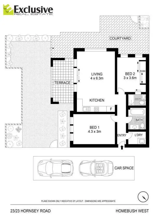 Floorplan of Homely apartment listing, 23/23 Hornsey Road, Homebush West NSW 2140
