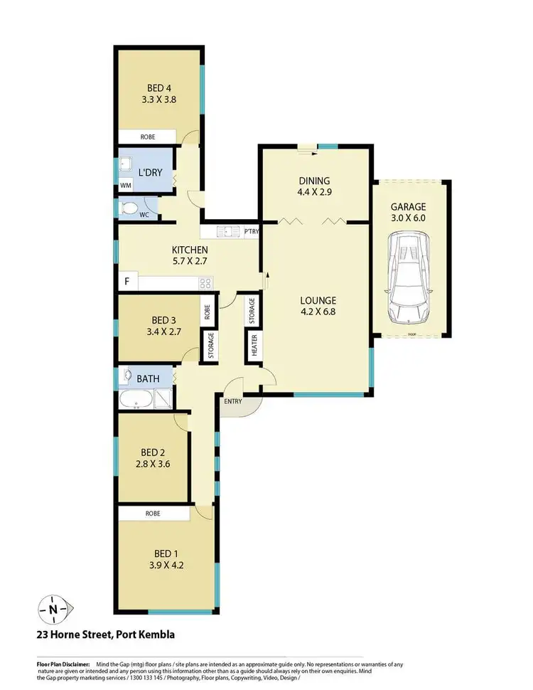Floorplan of Homely house listing, 23 Horne Street, Port Kembla NSW 2505