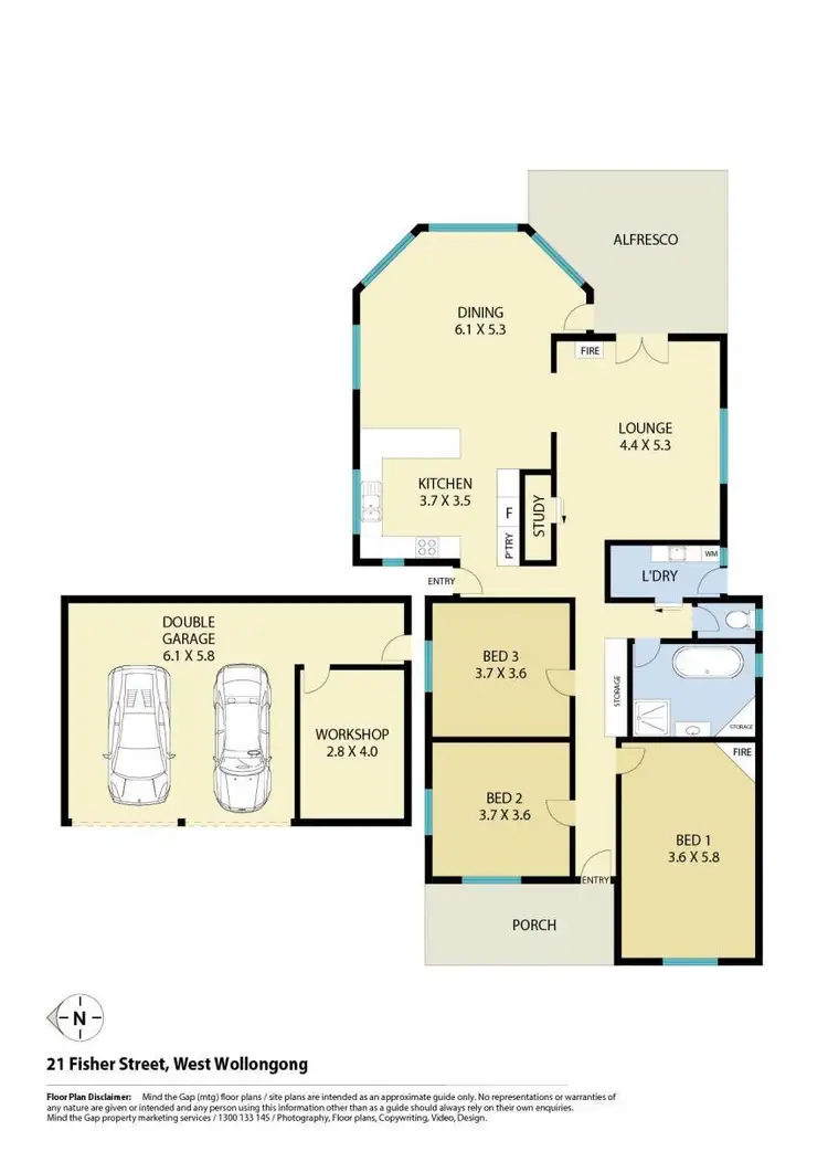 Floorplan of Homely house listing, 21 Fisher Street, West Wollongong NSW 2500
