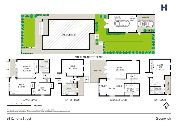 Floorplan of Homely house listing, 61 Carlotta Street, Greenwich NSW 2065