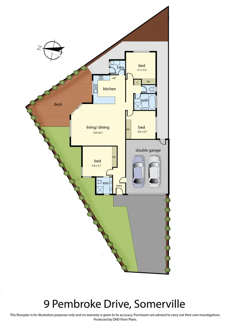 Floorplan of Homely house listing, 9 Pembroke Drive, Somerville VIC 3912