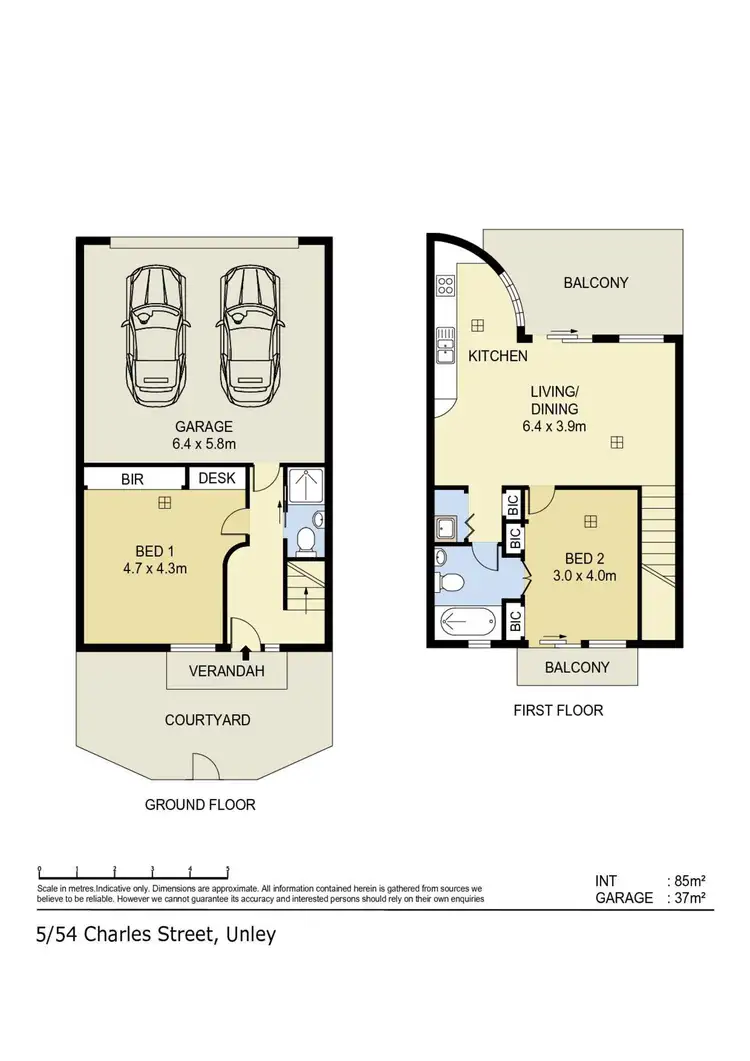 Floorplan of Homely townhouse listing, 5/54 Charles Street, Unley SA 5061