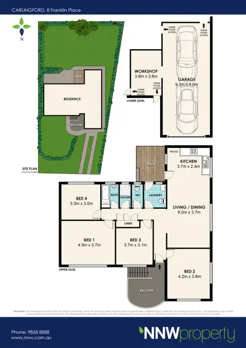 Floorplan of Homely house listing, 8 Franklin Place, Carlingford NSW 2118