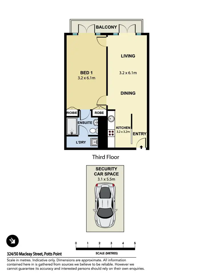 Floorplan of Homely apartment listing, 324/50 Macleay Street, Potts Point NSW 2011