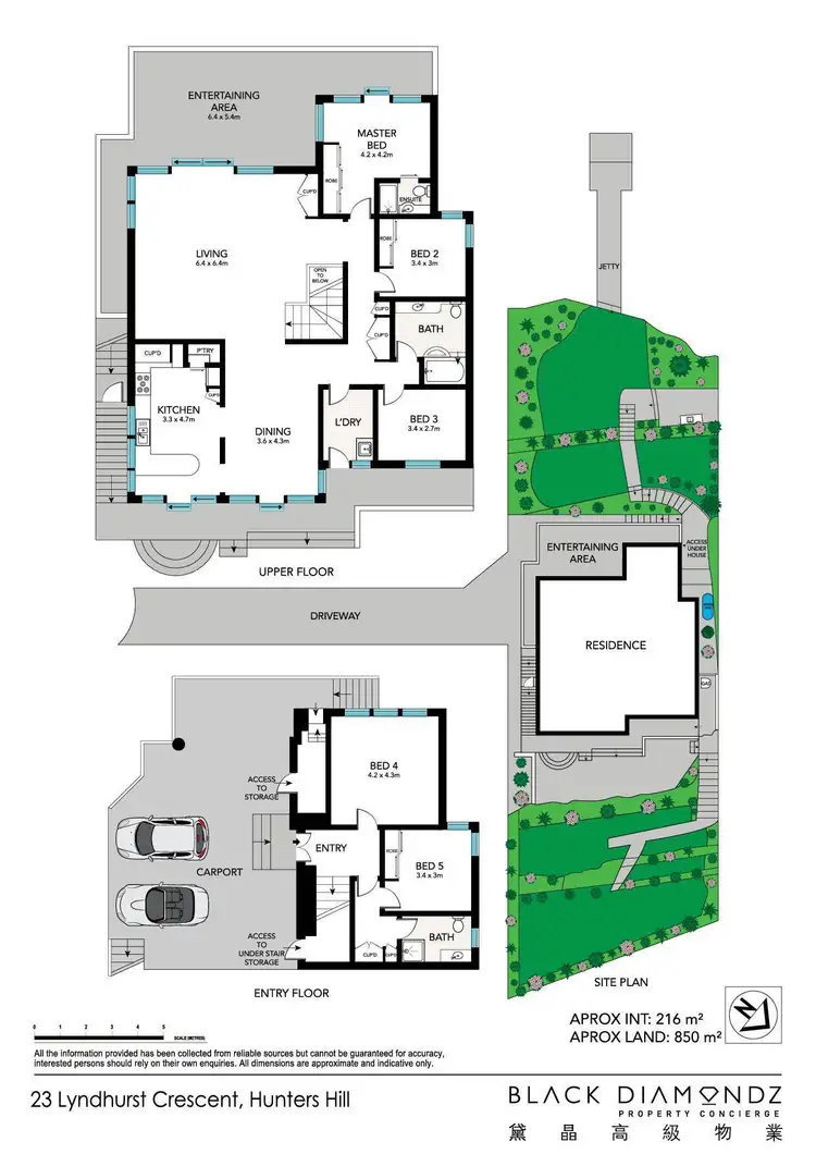 Floorplan of Homely house listing, 23 Lyndhurst Crescent, Hunters Hill NSW 2110