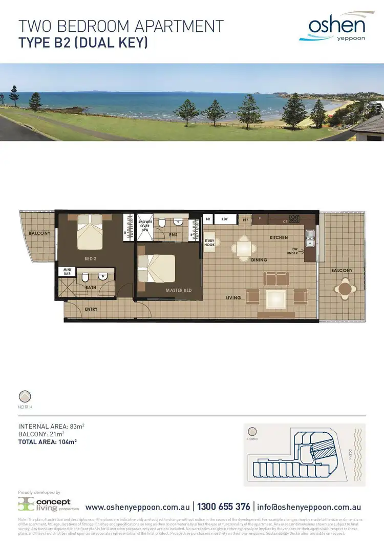 Floorplan of Homely unit listing, 18/30-32 Adelaide Street, Yeppoon QLD 4703