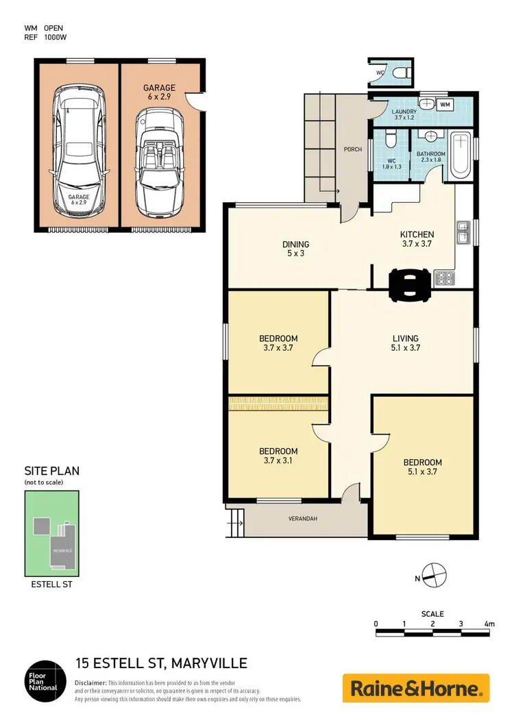 Floorplan of Homely house listing, 15 Estell Street, Maryville NSW 2293