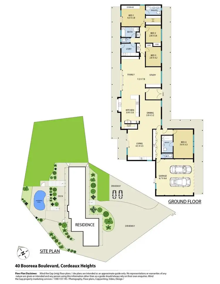 Floorplan of Homely house listing, 40 Booreea Boulevard, Cordeaux Heights NSW 2526