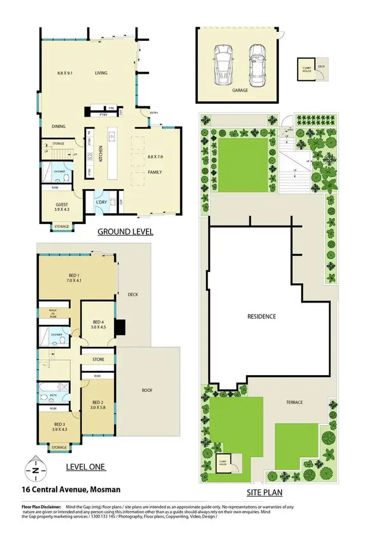 Floorplan of Homely house listing, 16 Central Avenue, Mosman NSW 2088