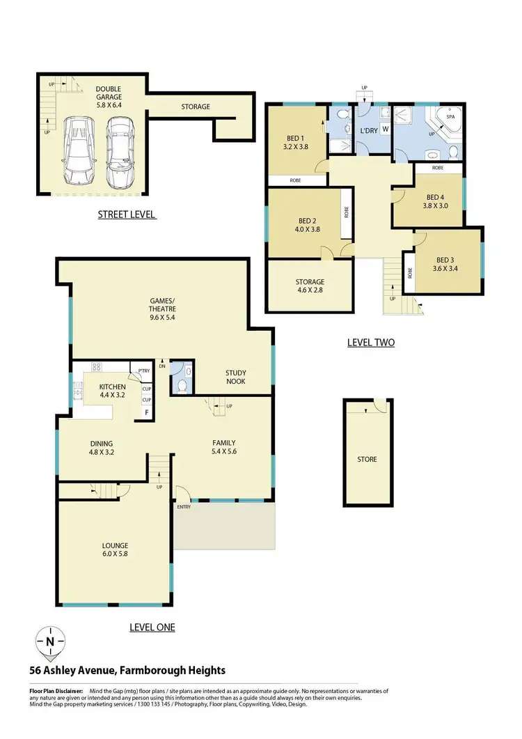 Floorplan of Homely house listing, 56 Ashley Avenue, Farmborough Heights NSW 2526