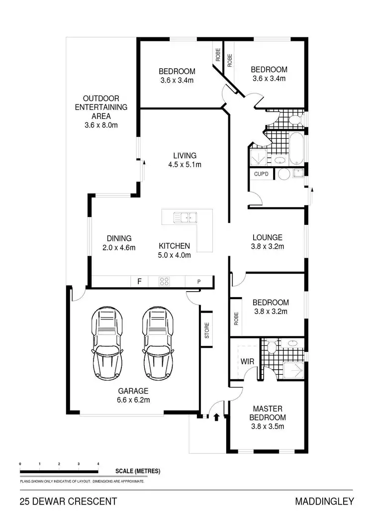 Floorplan of Homely house listing, 25 Dewar Crescent, Bacchus Marsh VIC 3340