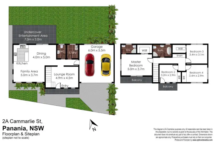 Floorplan of Homely semi-detached listing, 2a Cammarlie Street, Panania NSW 2213