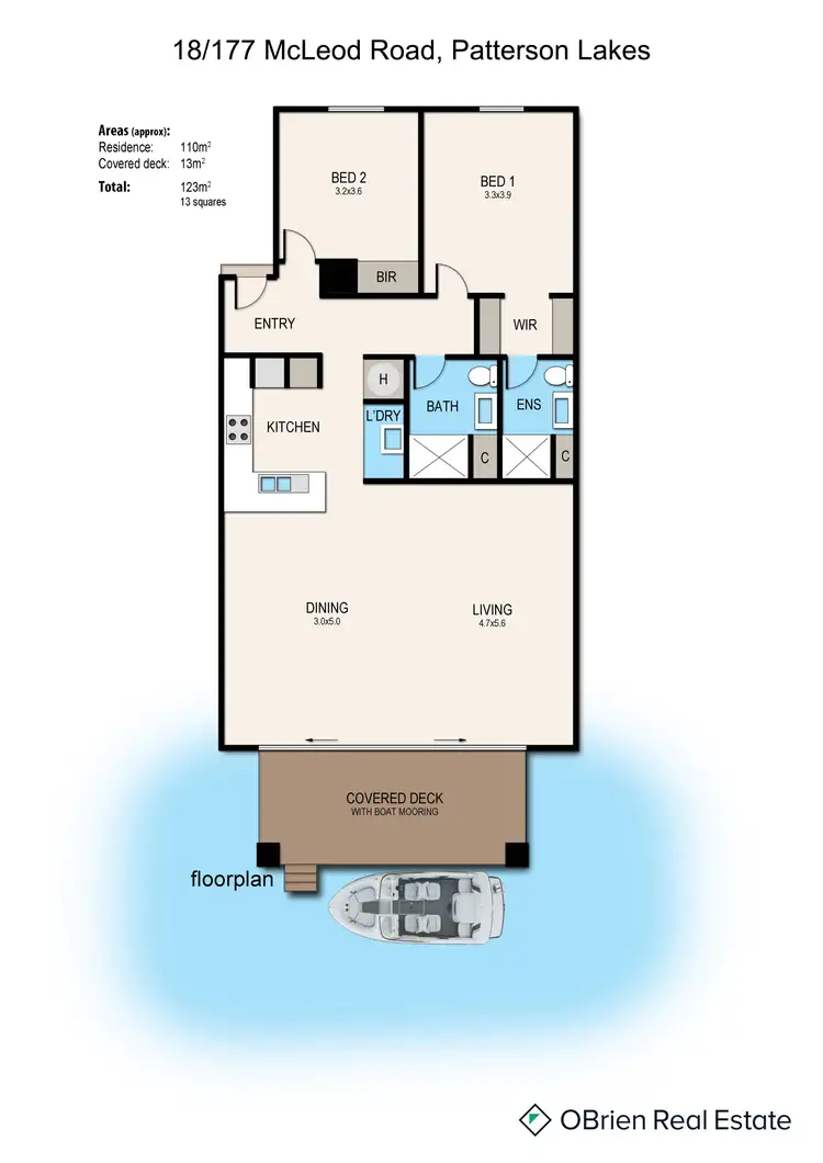 Floorplan of Homely apartment listing, 18/117 McLeod Road, Patterson Lakes VIC 3197