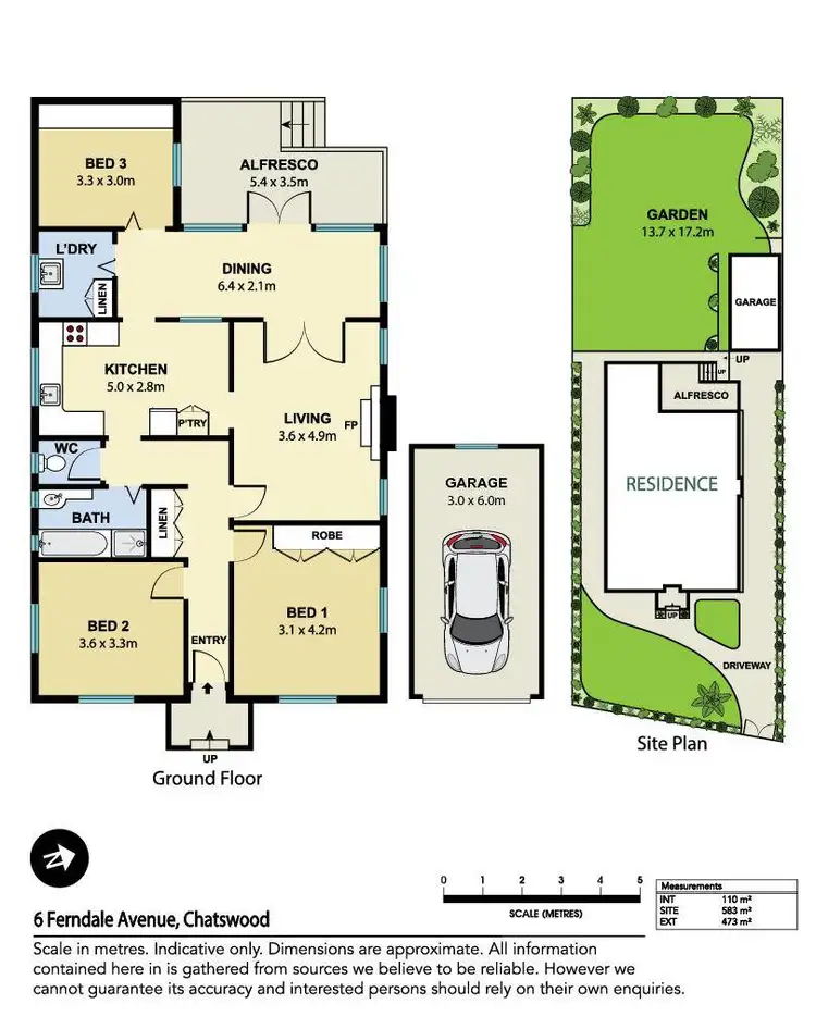 Floorplan of Homely house listing, 6 Ferndale Street, Chatswood NSW 2067