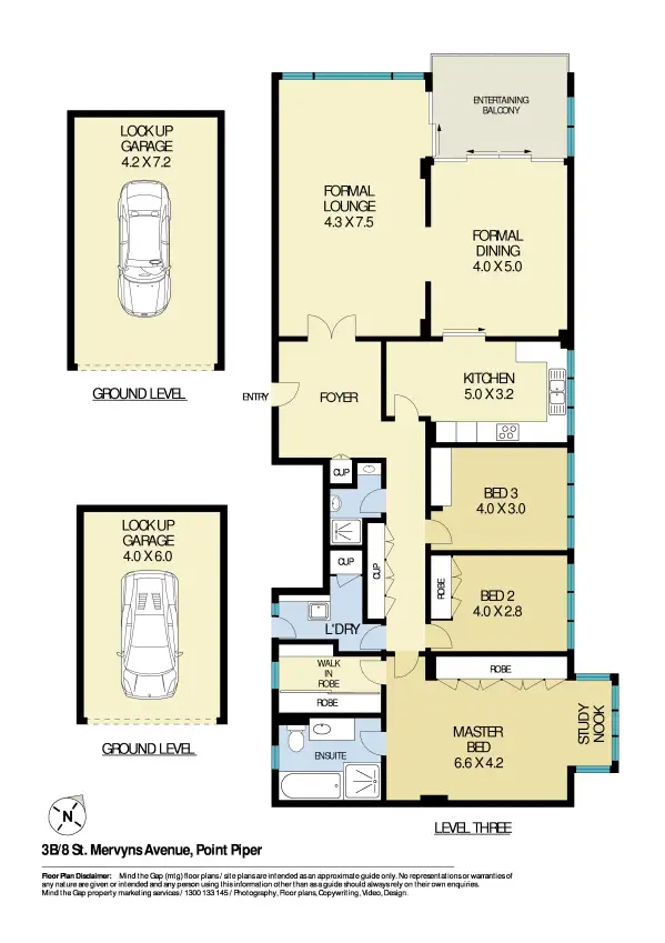 Floorplan of Homely apartment listing, 3B/8 St Mervyns Avenue, Point Piper NSW 2027