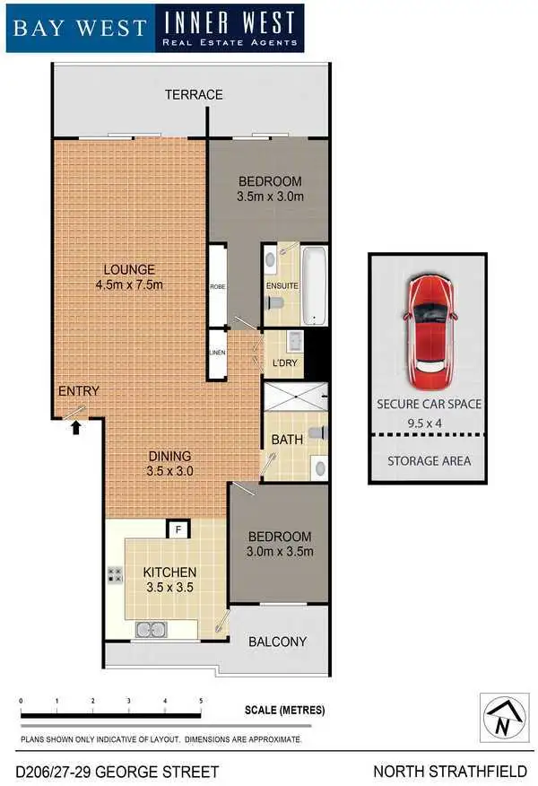 Floorplan of Homely apartment listing, D206/27-29 George Street, North Strathfield NSW 2137