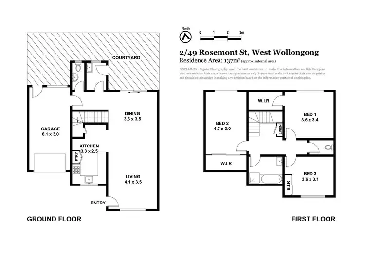 Floorplan of Homely townhouse listing, 2/49 Rosemont Street, West Wollongong NSW 2500