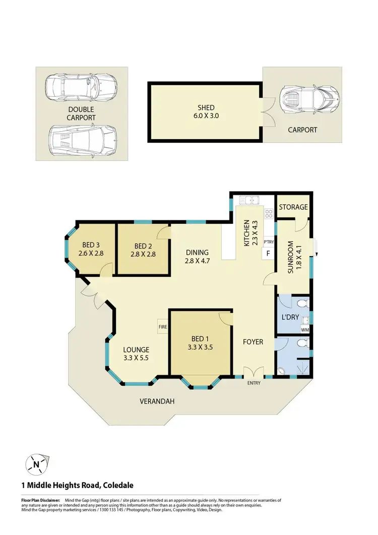 Floorplan of Homely house listing, 1 Middle Heights Road, Coledale NSW 2515