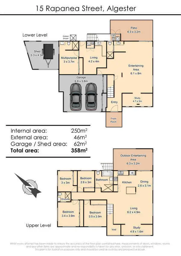 Floorplan of Homely house listing, 15 Rapanea Street, Algester QLD 4115