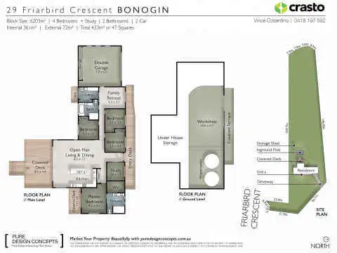 Floorplan of Homely house listing, 29 Friarbird Crescent, Bonogin QLD 4213