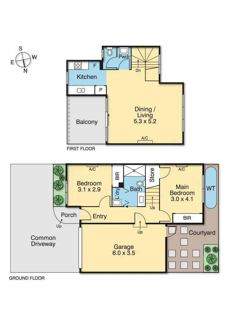 Floorplan of Homely townhouse listing, 5/89 Thackeray Road, Reservoir VIC 3073