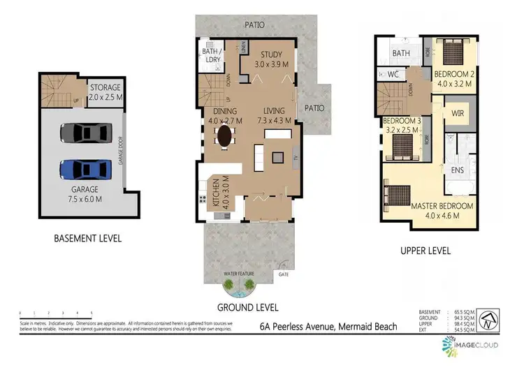 Floorplan of Homely villa listing, 6a Peerless Avenue, Mermaid Beach QLD 4218