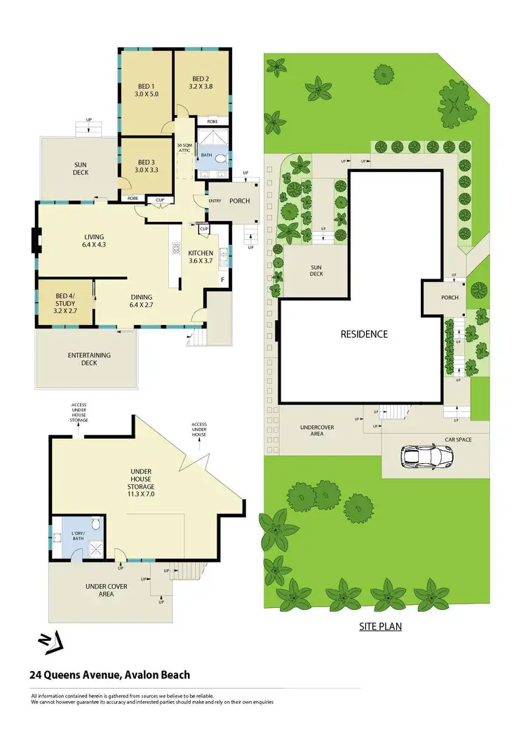 Floorplan of Homely house listing, 24 Queens Avenue, Avalon Beach NSW 2107
