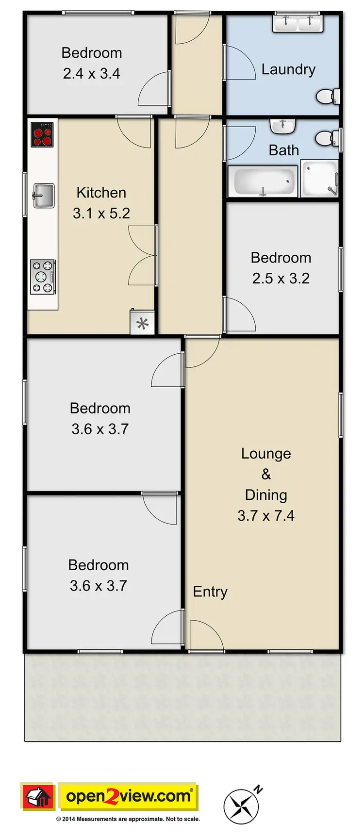 Floorplan of Homely house listing, 66 Crown Street, Riverstone NSW 2765
