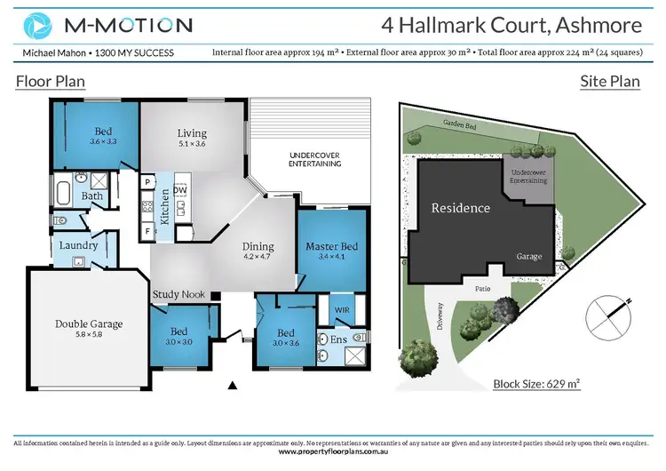 Floorplan of Homely house listing, 4 Hallmark Court, Ashmore QLD 4214