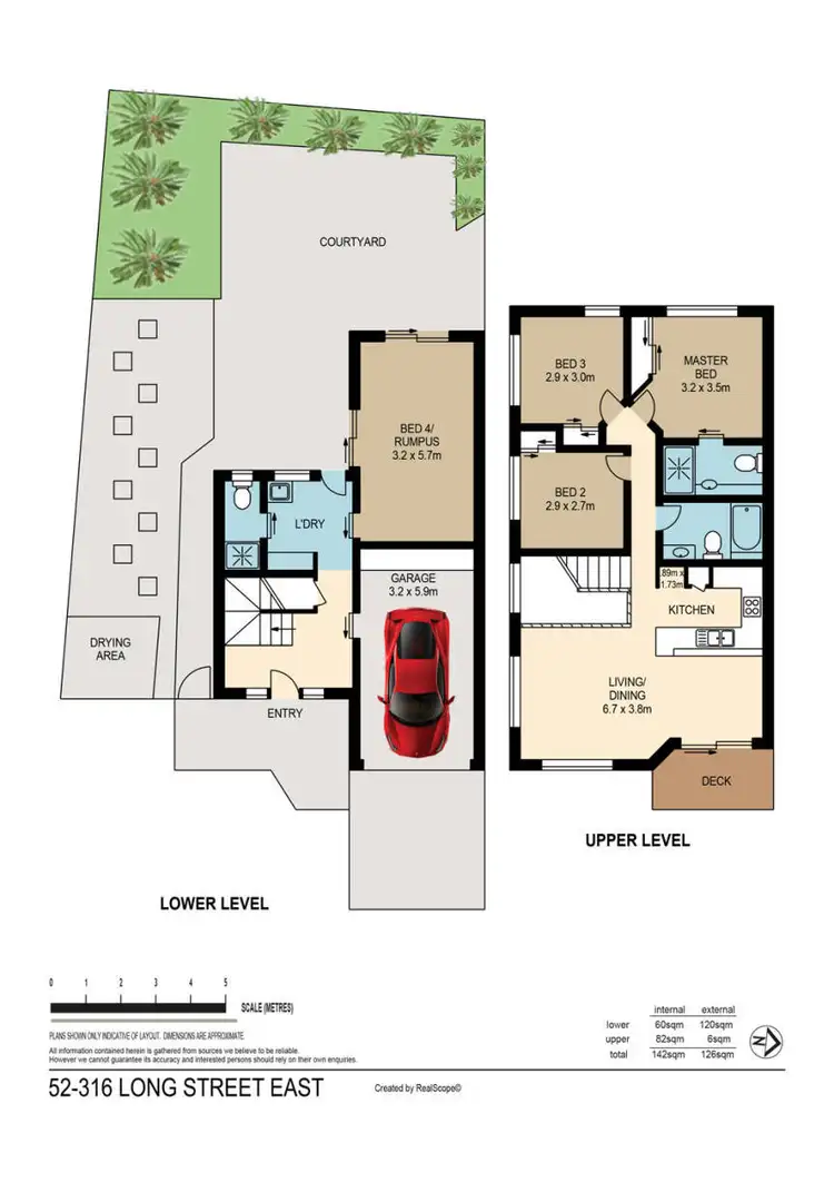 Floorplan of Homely townhouse listing, 52/316 Long Street East Street, Graceville QLD 4075