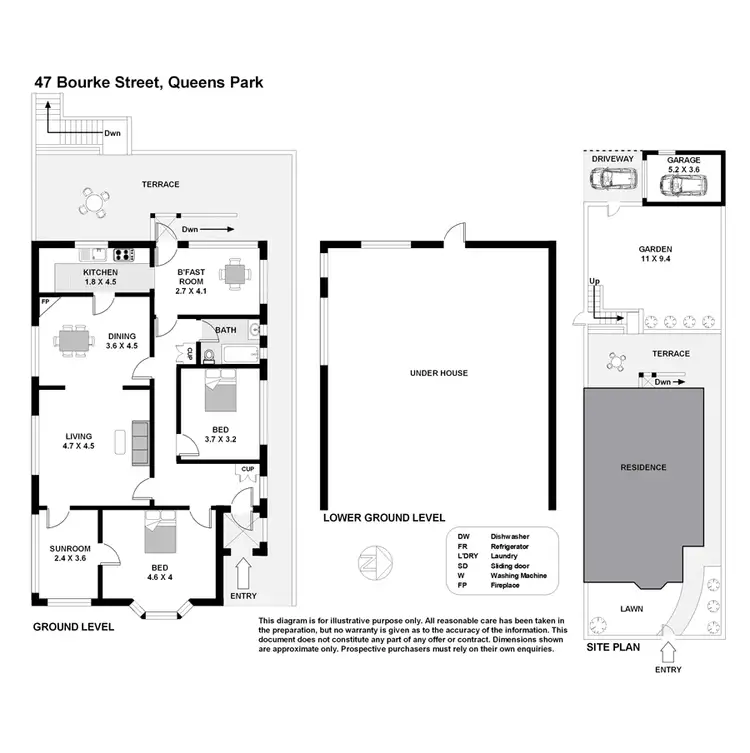 Floorplan of Homely house listing, 47 Bourke Street, Queens Park NSW 2022