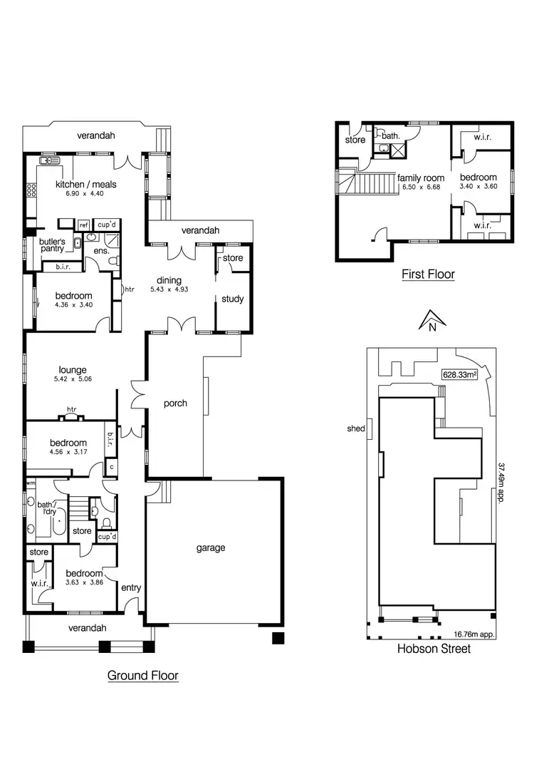 Floorplan of Homely house listing, 94 Hobson Street, Newport VIC 3015