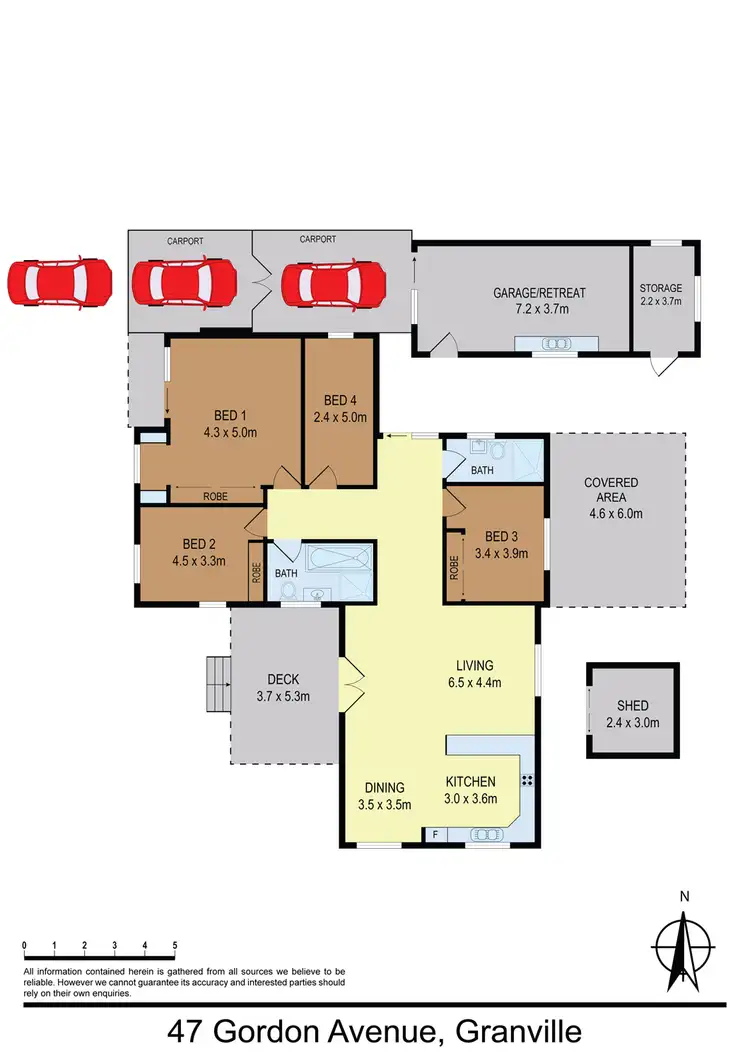 Floorplan of Homely house listing, 47 Gordon Avenue, Granville NSW 2142