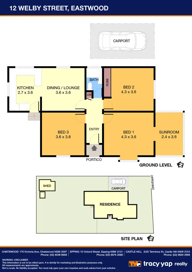 Floorplan of Homely house listing, 12 Welby Street, Eastwood NSW 2122