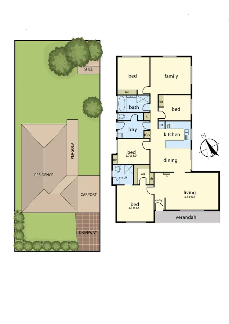 Floorplan of Homely house listing, 12 Simon Drive, Pakenham VIC 3810