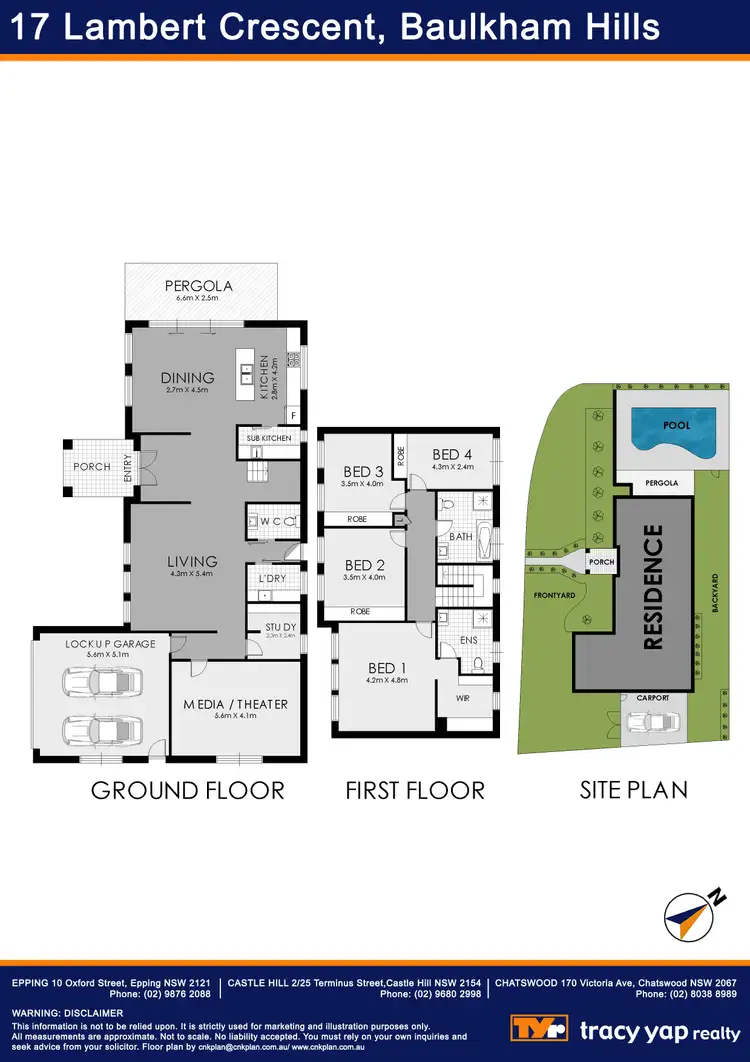 Floorplan of Homely house listing, 17 Lambert Crescent, Baulkham Hills NSW 2153