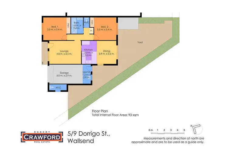 Floorplan of Homely unit listing, 5/9 Dorrigo Street, Wallsend NSW 2287